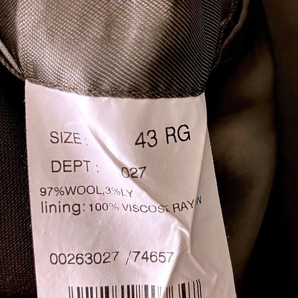 Brooks Brothers 43R Blazer 346 Solid Gray 2 Button Sport Coat Jacket Wool Career - Picture 6 of 8